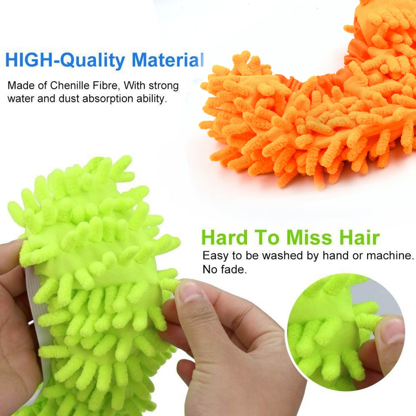 0531 1pc Mop Slipper Shoes Cover Floor Dust Cleaning Household Wiping Mops Head Floor Cleaning Shoes Cover For House