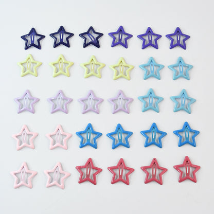 Metal Hair Clip Set For Girls (30 Pc)