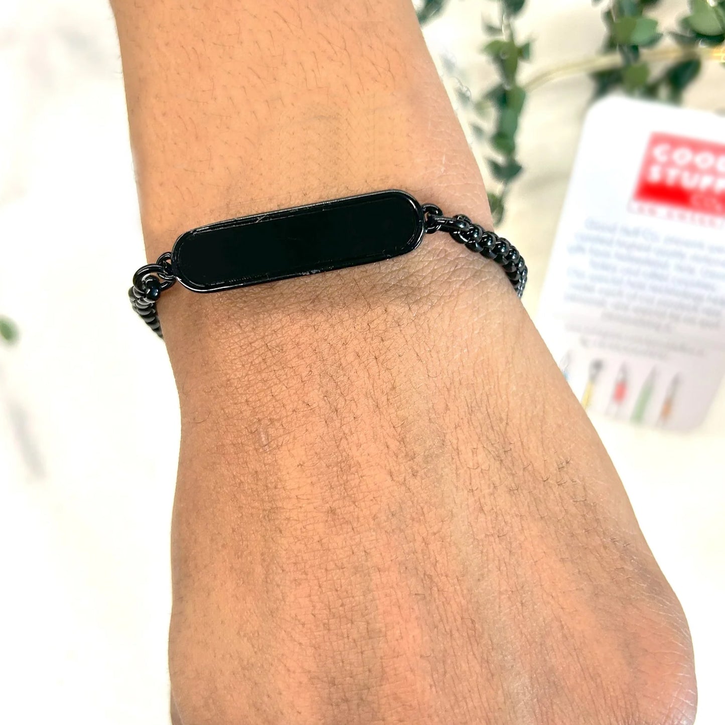 Black Bracelet Rakhi Gift Bracelet (1 Pc)