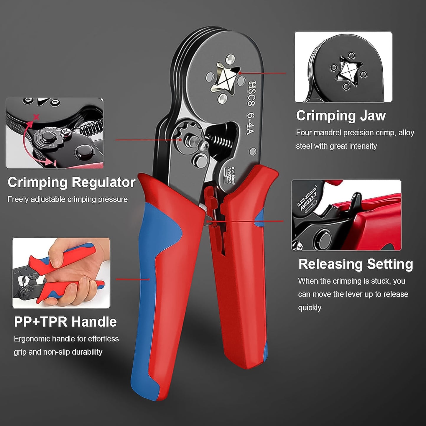 Wire Ferrule Kit With 1200pcs Wire End Ferrules  Crimper Plier