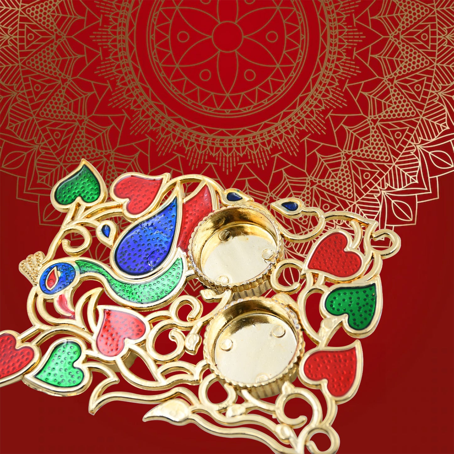 5997 Designer Rakhi Mere Bhaiya With Roli Tikka Peacock Designe Square Plate For Kumkum Thali Holder Pooja Return Gift Brotherbhaibhabhisisterfamily Rakhi For Rakshabandhan