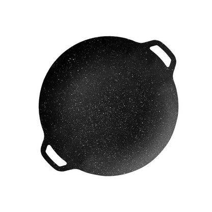 Outdoor Camping Griddle BBQ Grill Pan Korean Style Meat Grill Iron Plate Grill Household Meat Grill Stone Coating Frying and Grilling Pan Cooking Appliance