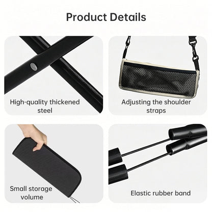 Outdoor Folding Chair, Portable Fishing Chair, Compact Train Stool, Foldable Camping Chair, Mini Camping Bench