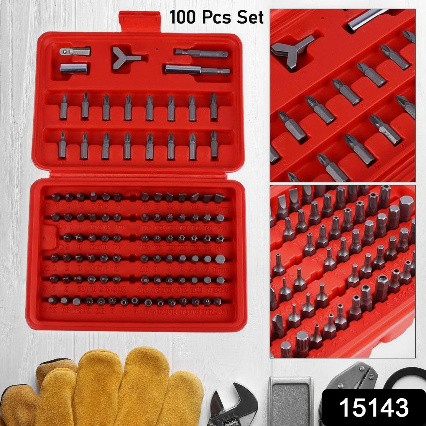 Screwdriver Bit Set With Box Tools (100pcs Set)