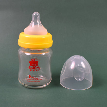 Glass Baby Feeding Bottle (120 Ml  1 Pc)