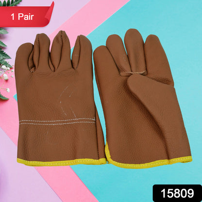 Gloves Gardening Gloves For Men Women Leather Gloves Heavy Duty Gloves (1 Pair)