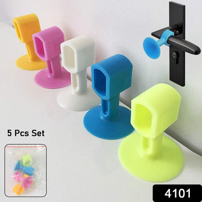 Self-sucking Silicone Door Stopper (5 Pcs Set)