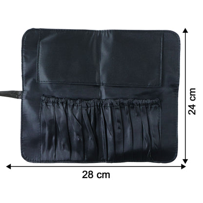 Premium Foldable Makeup Brush Organizer Bag (1 Pc)
