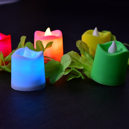 6430 1pc Festival Decorative - Led Tealight Candles  Battery Operated Candle Ideal For Party.