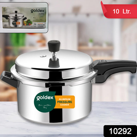 Aluminium Classic Goldex Pressure Cookers With Outer Lid (10 Litres)