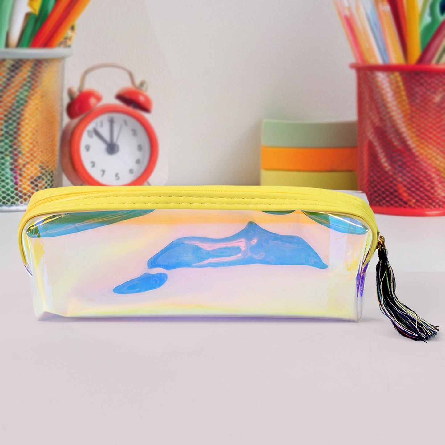 Transparent Pencil Pouch  Case Pvc Waterproof Pen Bag (1 Pc)