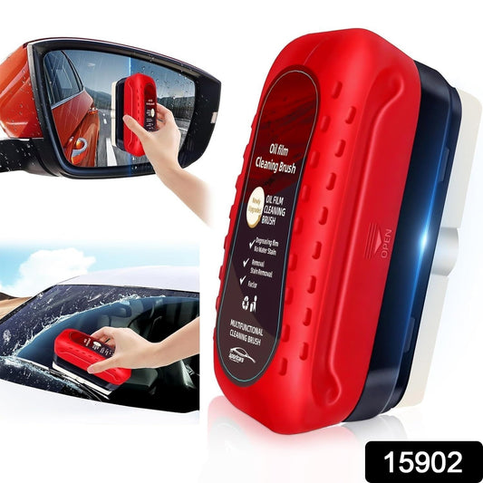 2-in-1 Car Oil Film Cleaning Brush