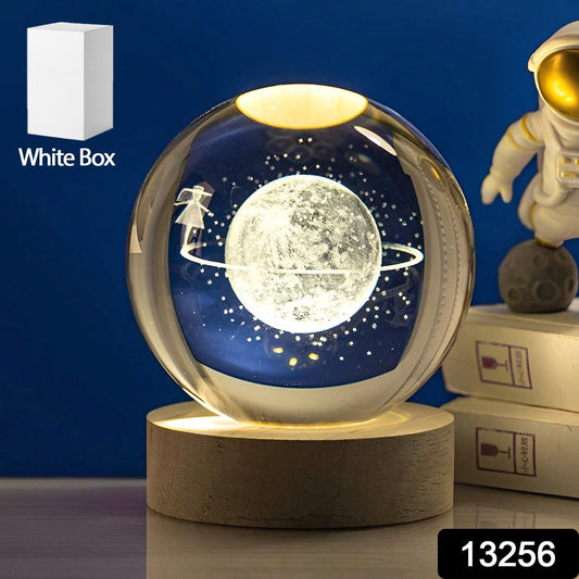 Astronaut Ball Night Light With Resin Base Decorative For Living Room Decor (1 Pc)