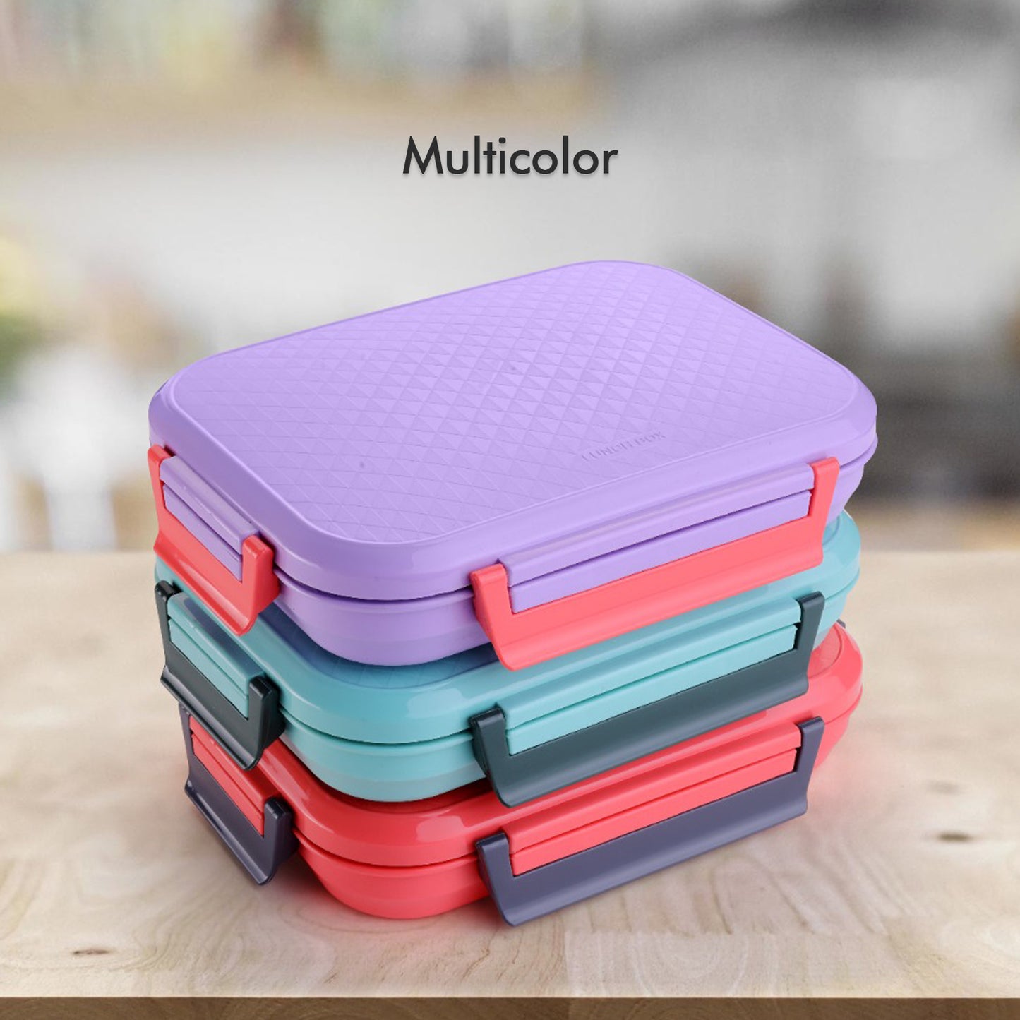 5364 Break Time Lunch Box Steel Plate Multi Compartment Lunch Box Carry To All Type Lunch In Lunch Box  Premium Quality Lunch Box Ideal For Office  School Kids  Travelling Ideal