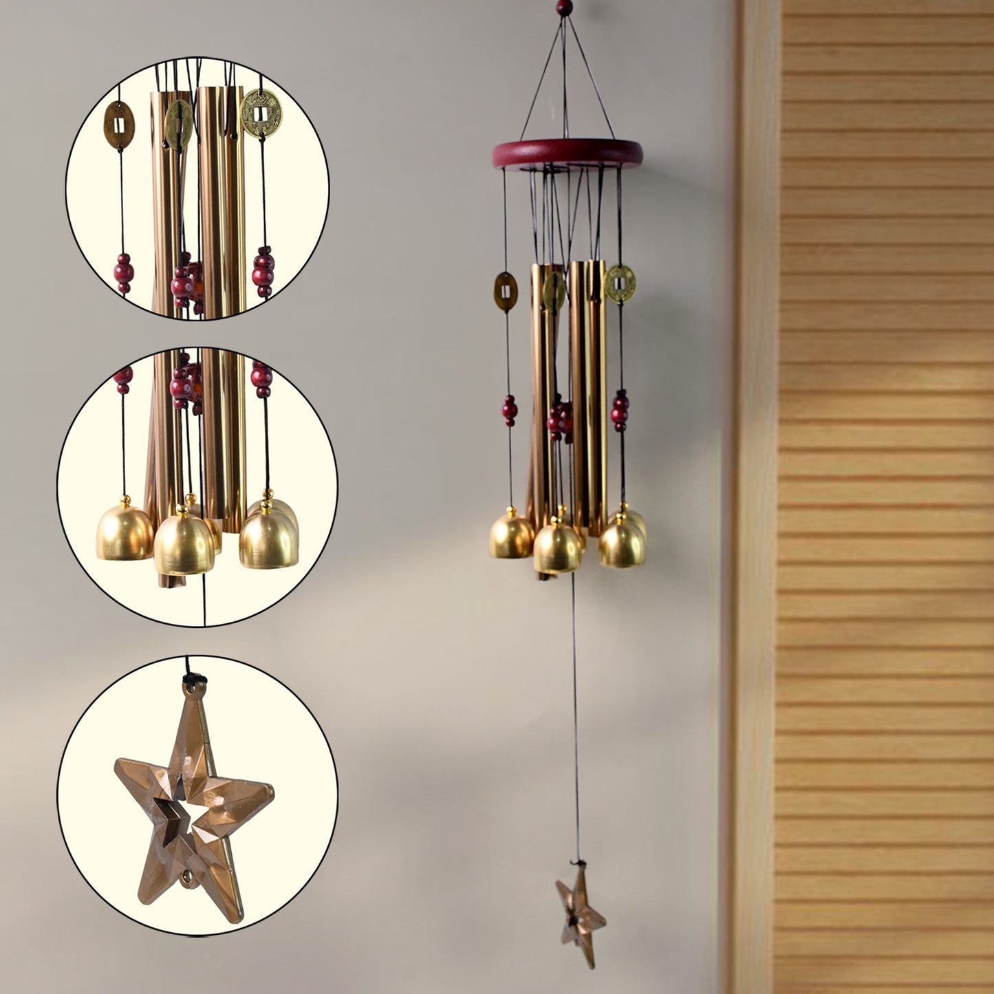 Wind Chimes Outdoor Hanging Dragonfly Wind Chime For Outside (1 Pc)