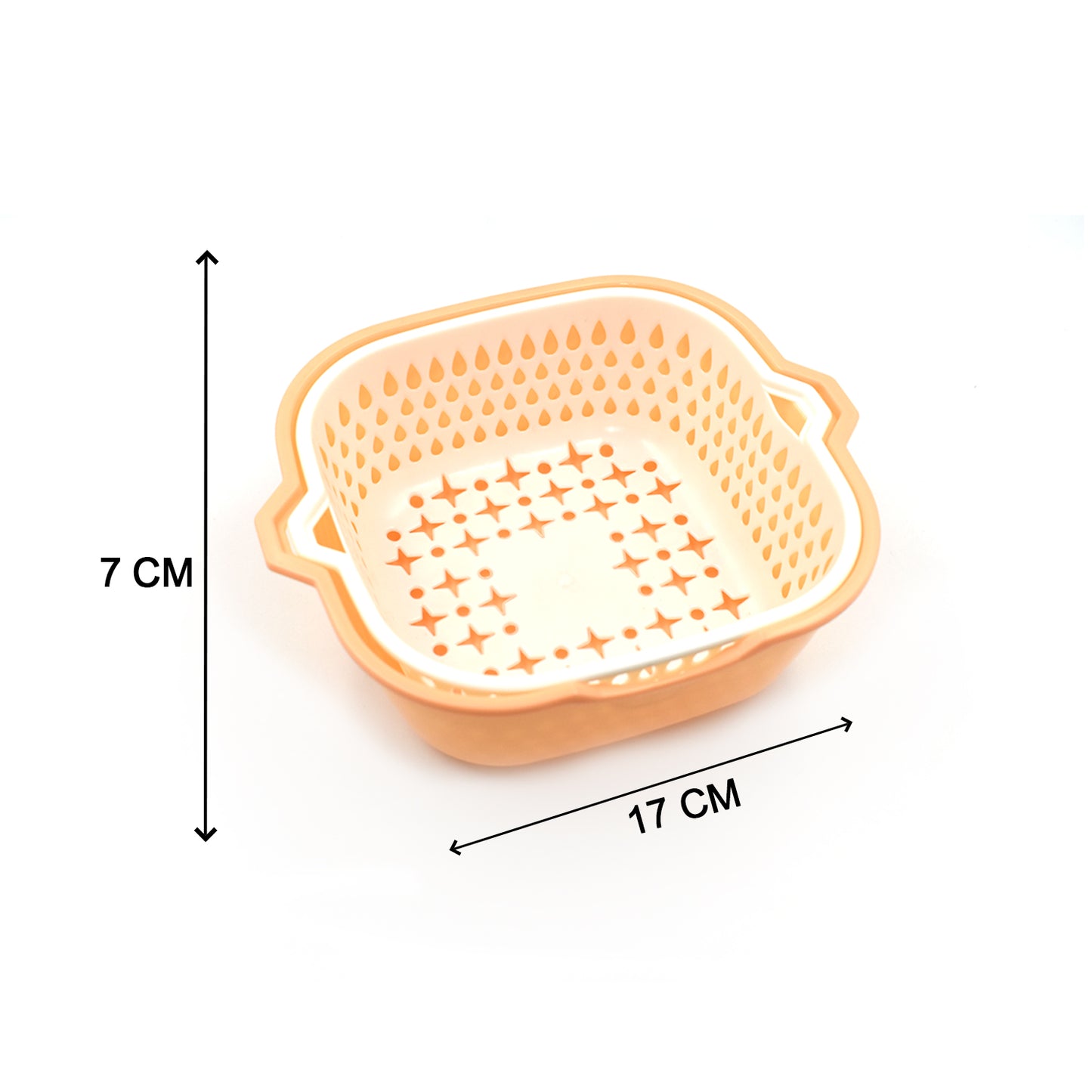 2785 2 In 1 Basket Strainer To Rinse Various Types Of Items Like Fruits Vegetables Etc.