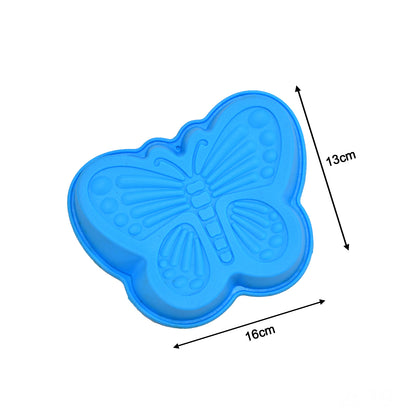 2679 Butterfly Shape Cake Cup Liners I Silicone Baking Cups I Muffin Cupcake Cases I Microwave Or Oven Tray Safe I Molds For Handmade Soap Biscuit Chocolate Muffins Jelly  Pack Of 4