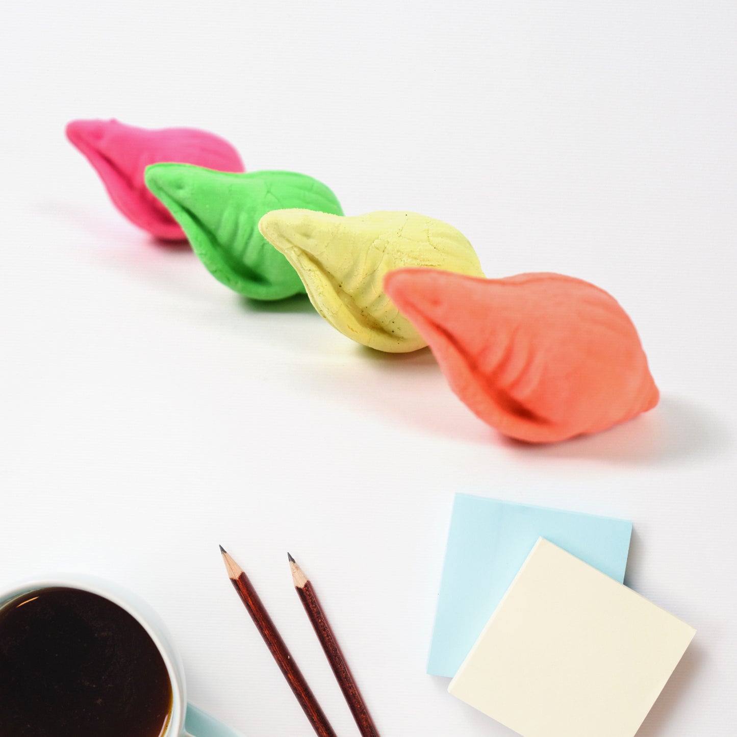 Shankh Shape Eraser Rubber (1 Pc  Mix Colour  Design)