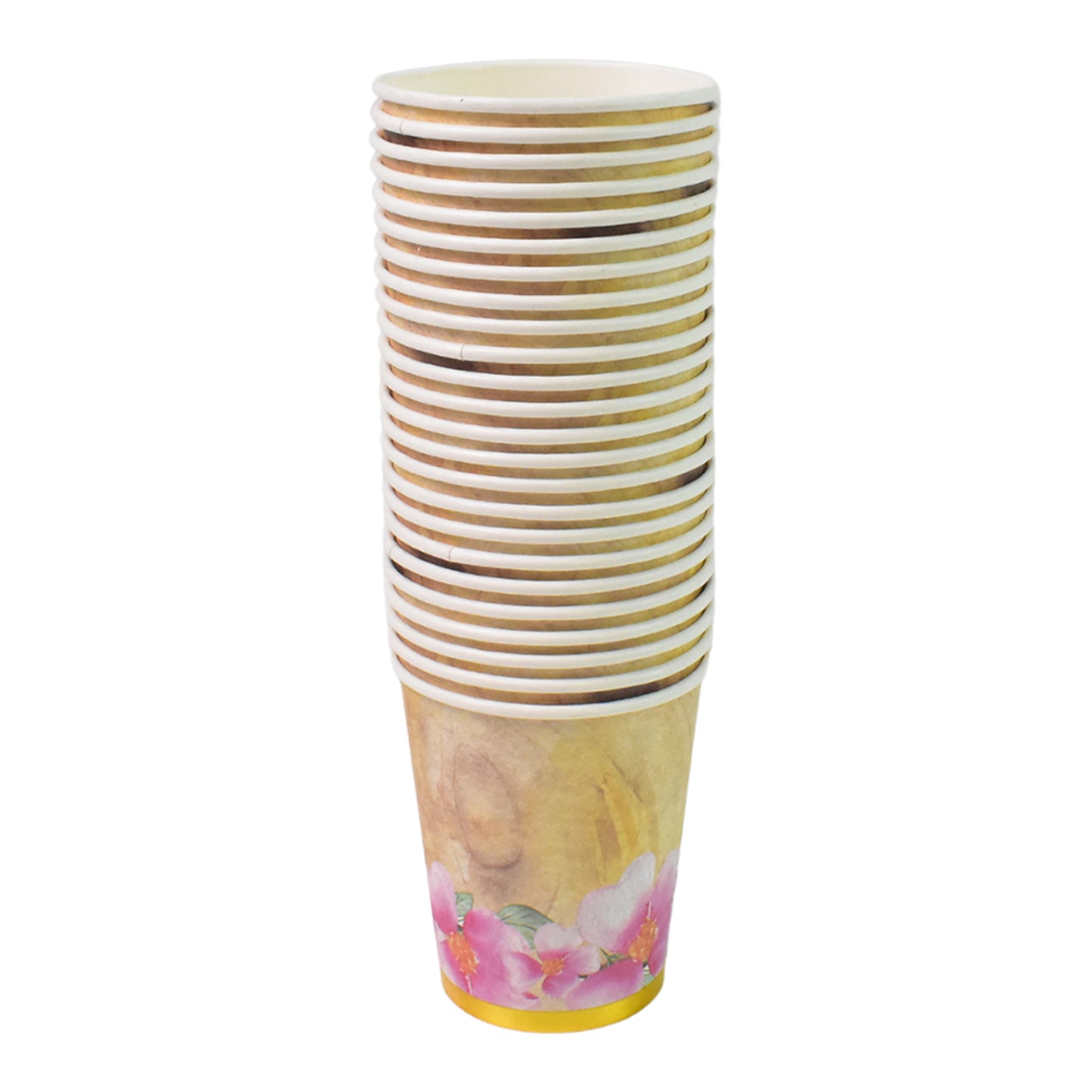 Disposable Paper Cups Disposable Tea Coffee Cups (24 Pcs Set  Mix Color  Design)