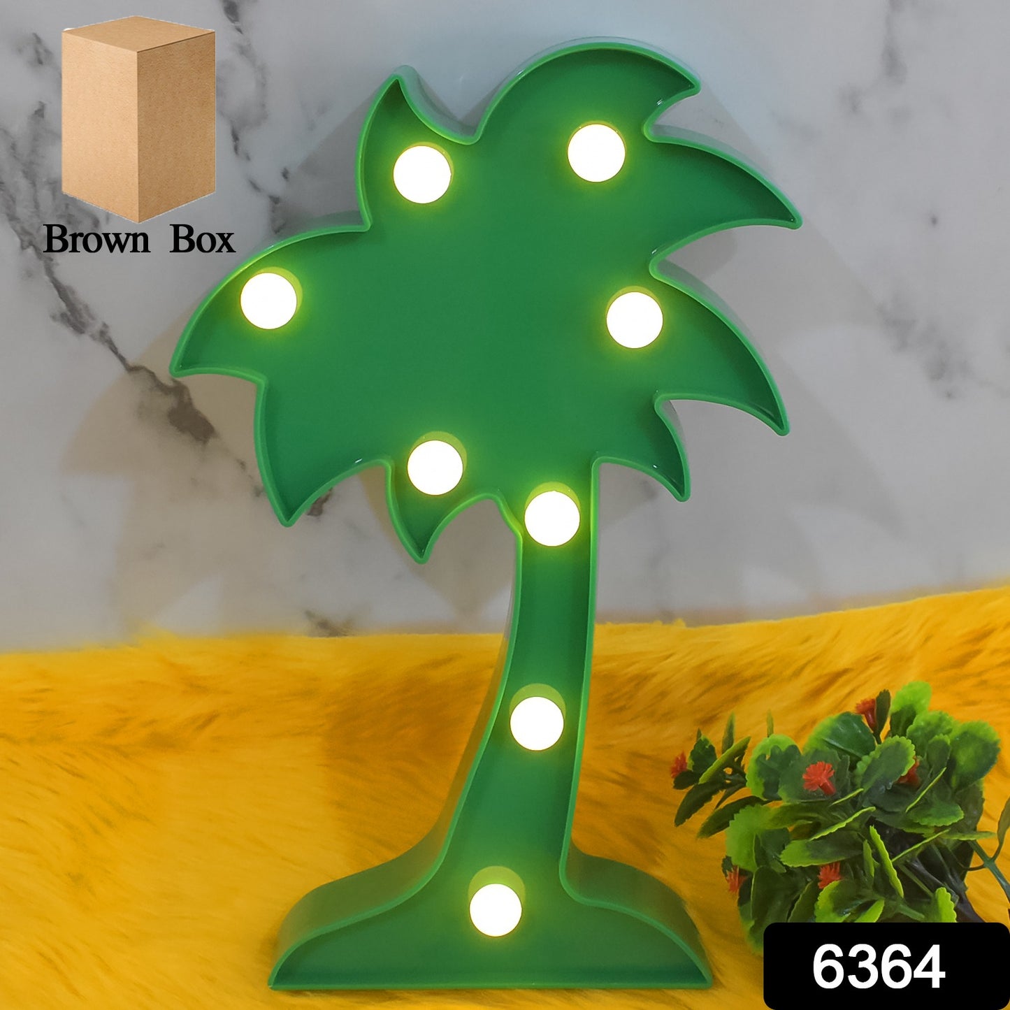 Led Night Light Coconut Tree Light Romantic Table Lamp (1 Pc  Battery Not Included)