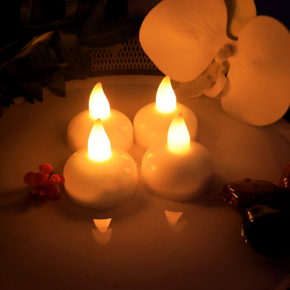 Led Floating Smokeless Candles (12 Pc)