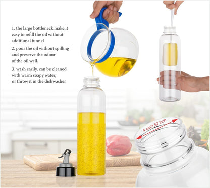 2346 Oil Dispenser Transparent Plastic Oil Bottle   1 Liter