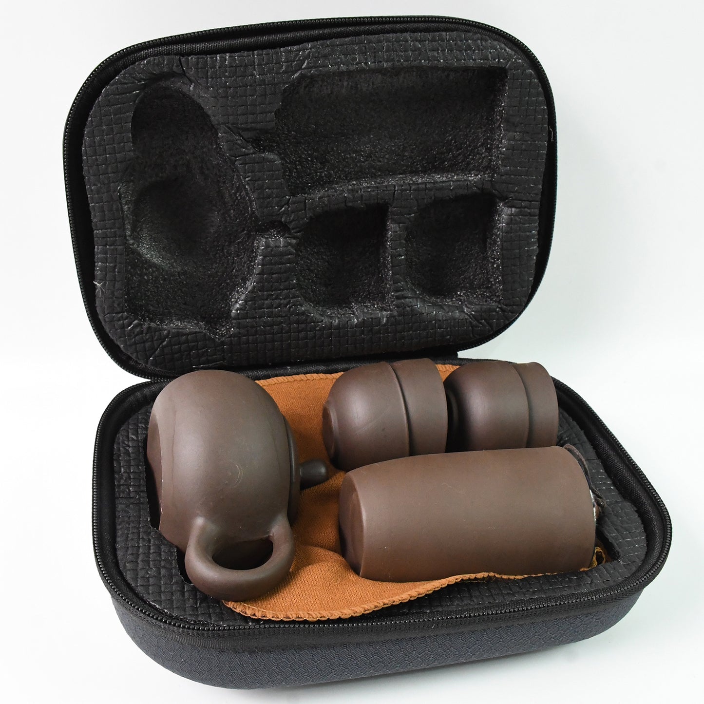 Portable Kung Fu Tea Set With A Portable Travel Bag (Set Of 6pcs)