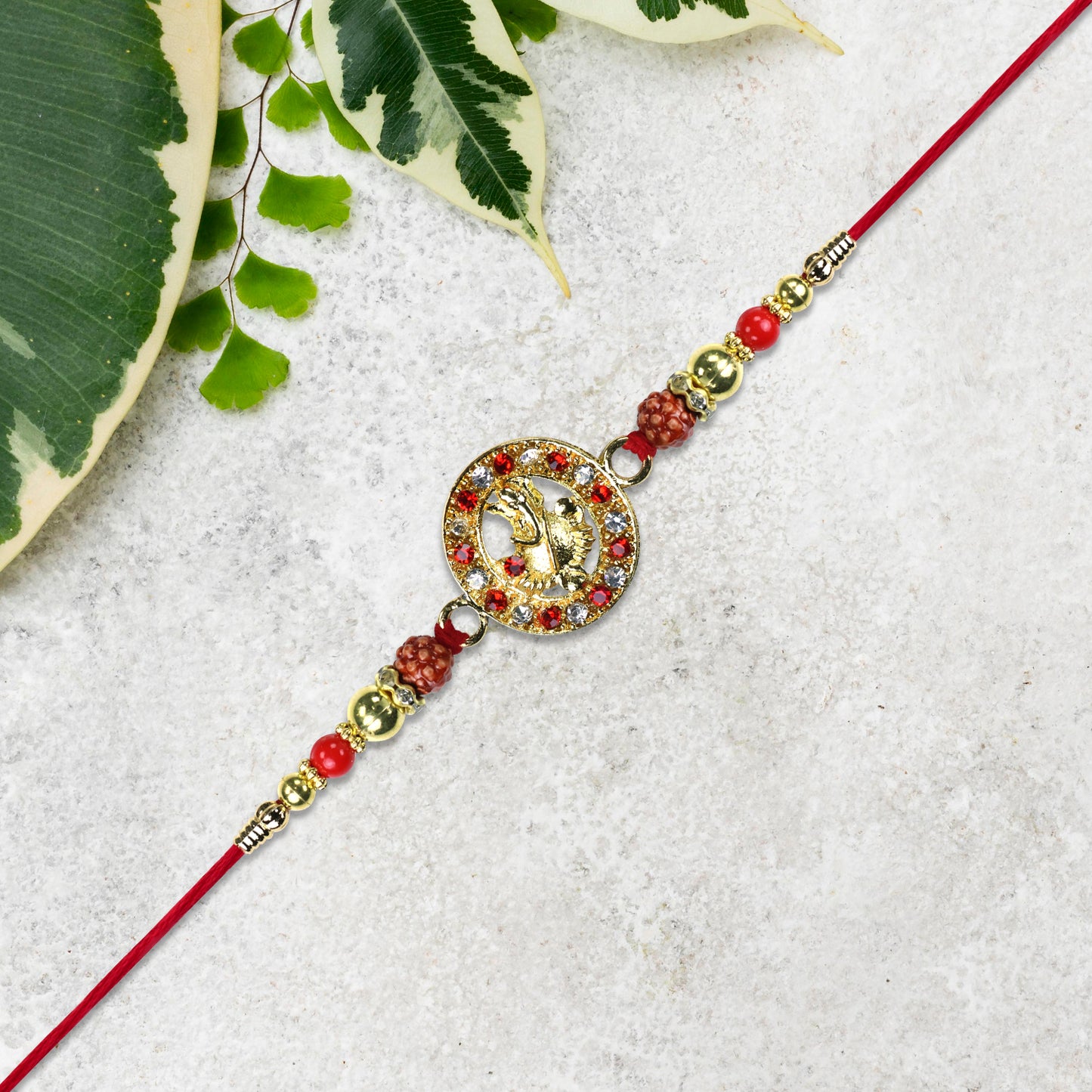 Ganesha Rakhi With Rudraksha