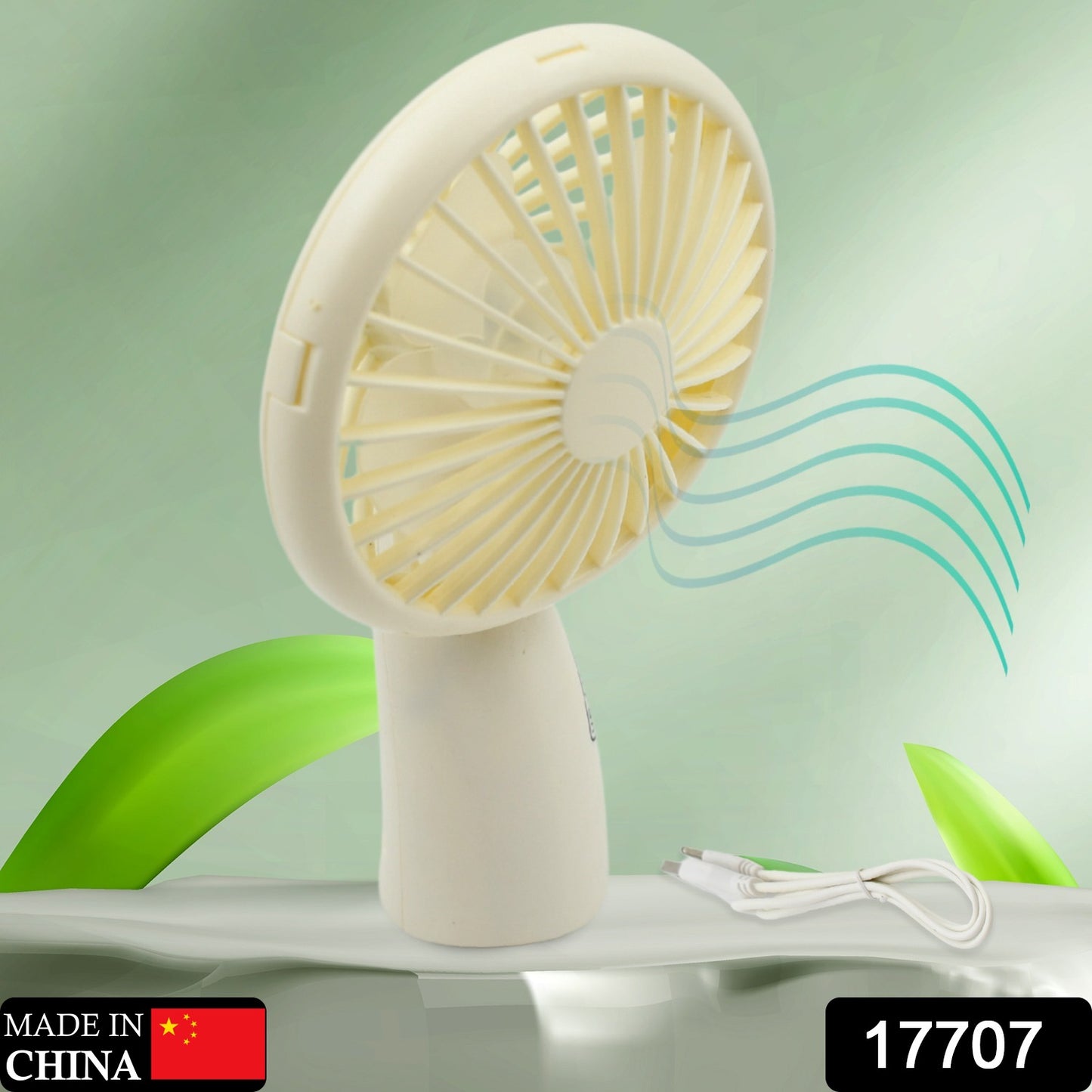 17707 Mini Handheld Fan Portable Rechargeable Mini Fan Portable Easy To Carry For Home Office Travel And Outdoor Use (1 Pc)