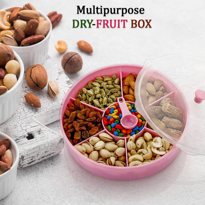 2061 Multipurpose Dry-fruit And Masala Box With Single Spoon.