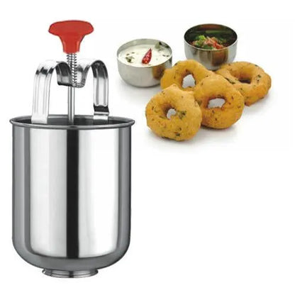 0145b Stainless Steel Medu Vada And Donut Maker For Perfectly Shaped And Crispy Vada Maker