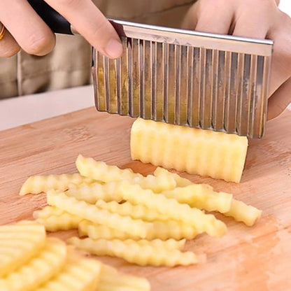 2007 Stainless Steel Vegetable Salad Chopping Knife Crinkle Cutters