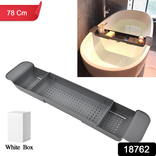 Retractable Bath Caddy Retractable Bathtub (78 Cm Long Adjust  1 Pc  With White Box)