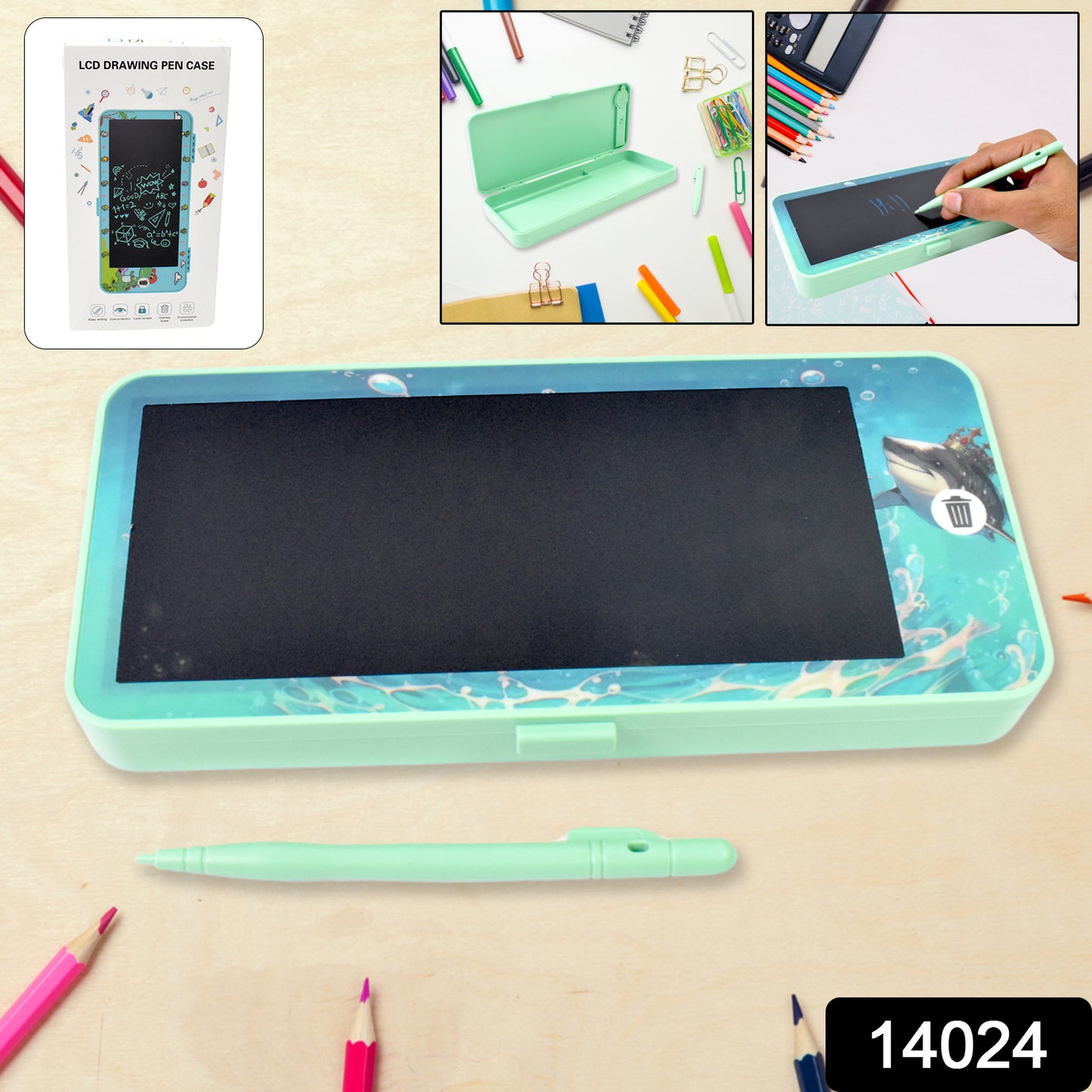 Lcd Drawing Pen Case Blue Colour (1 Pc)