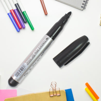 Black Marker Used In All Kinds Of School College (4 Pcs Set)