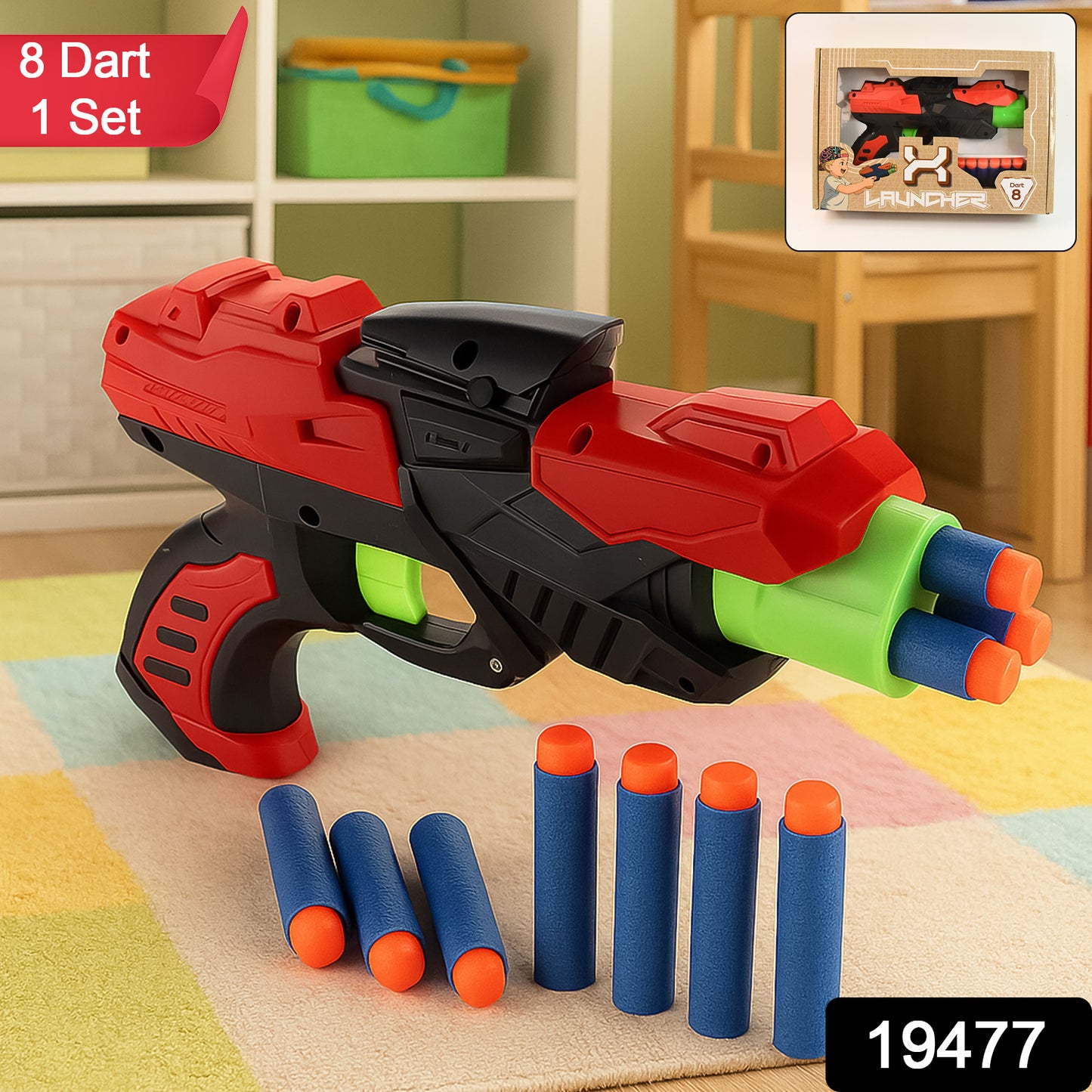 X Launcher Soft Bullet Dart Gun Toy For Kids Set