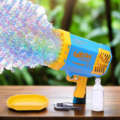 17923 69 Holes Big Rechargeable Powerful Machine Bubble Gun Toys For Kids Adults Bubble Makers Big Rocket Boom Bubble Blower Best Gifts