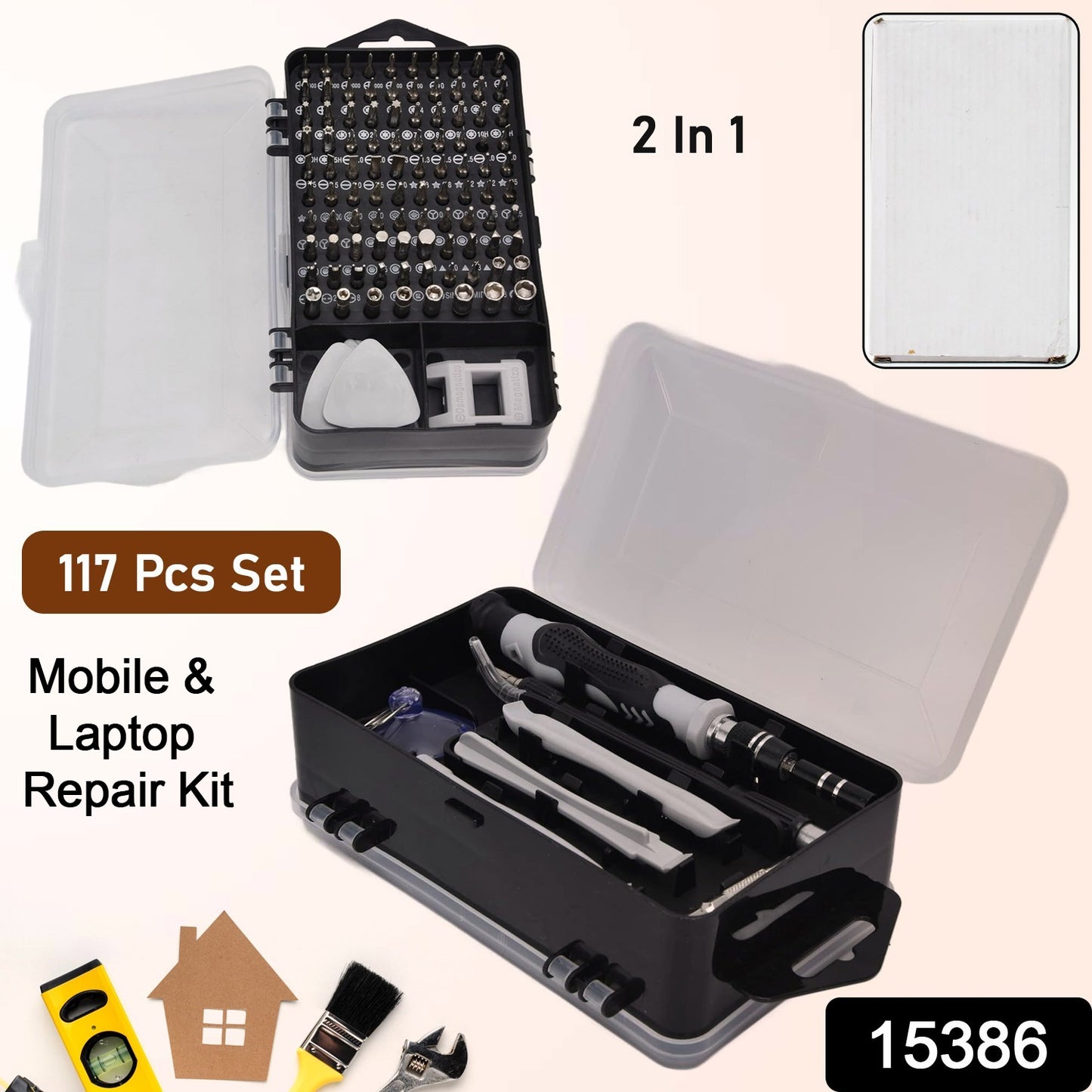 Screwdriver Electronic Laptop Mobile Repair Tool Kit (117 Pcs Set)