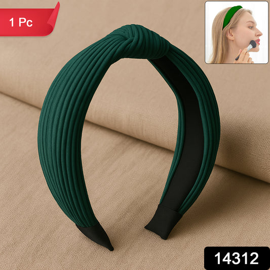 Womens Ribbed Texture Knot Design Hairband (1 Pc  Mix Design)