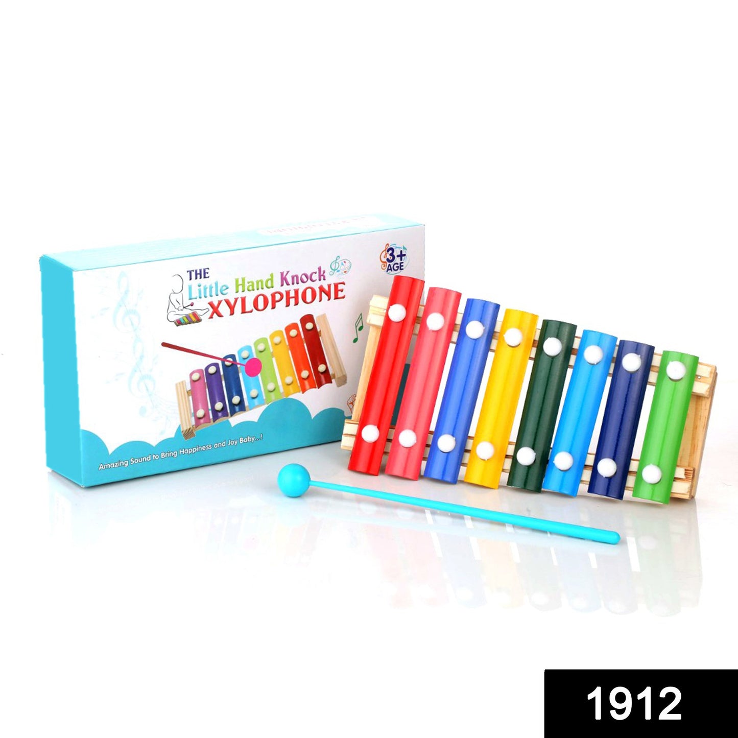 1912 Wooden Xylophone Musical Toy For Children (Multicolor)