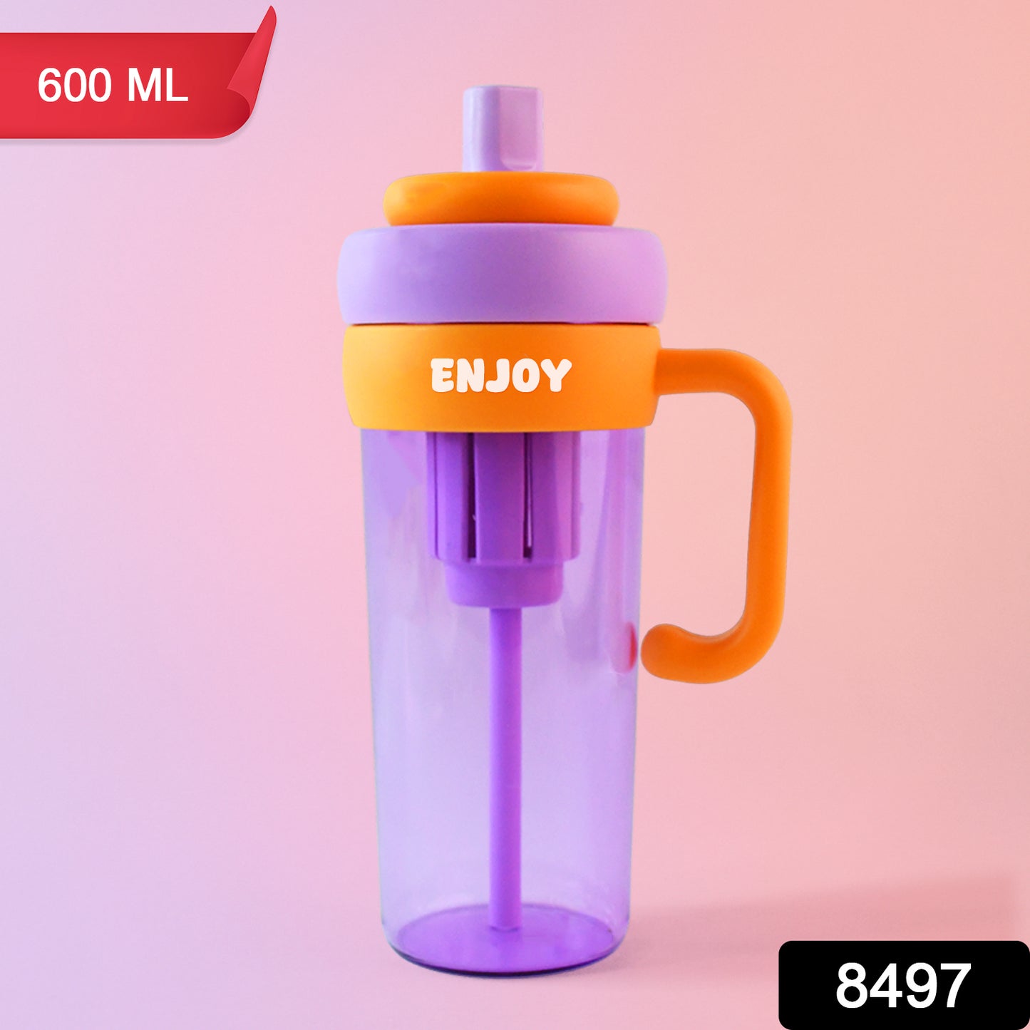 Premium Plastic Water Bottle Approx 600ml (1 Pc)