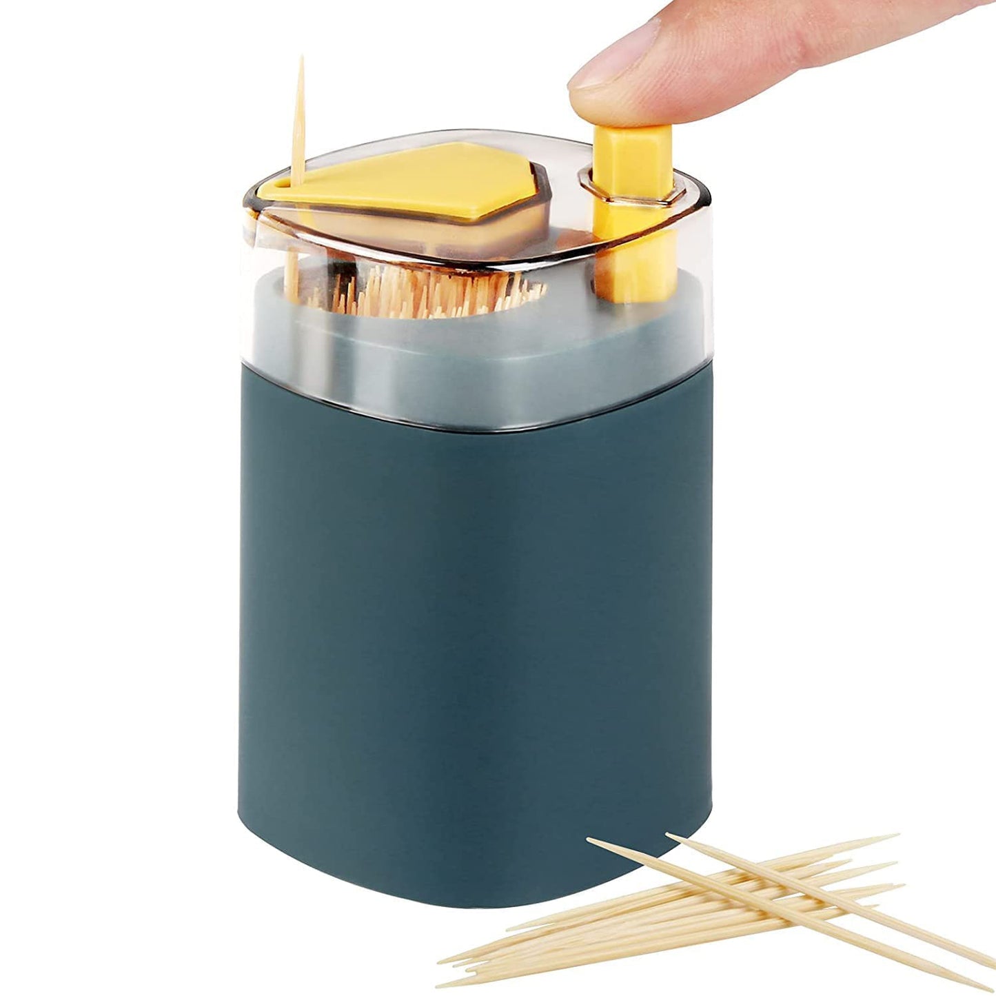 4005l Toothpick Holder Dispenser Pop-up Automatic Toothpick Dispenser For Kitchen Restaurant Thickening Toothpicks Container Pocket Novelty Safe Container Toothpick Storage Box.