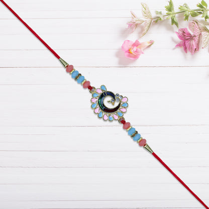 Stylish Circular Peacock Rakhi