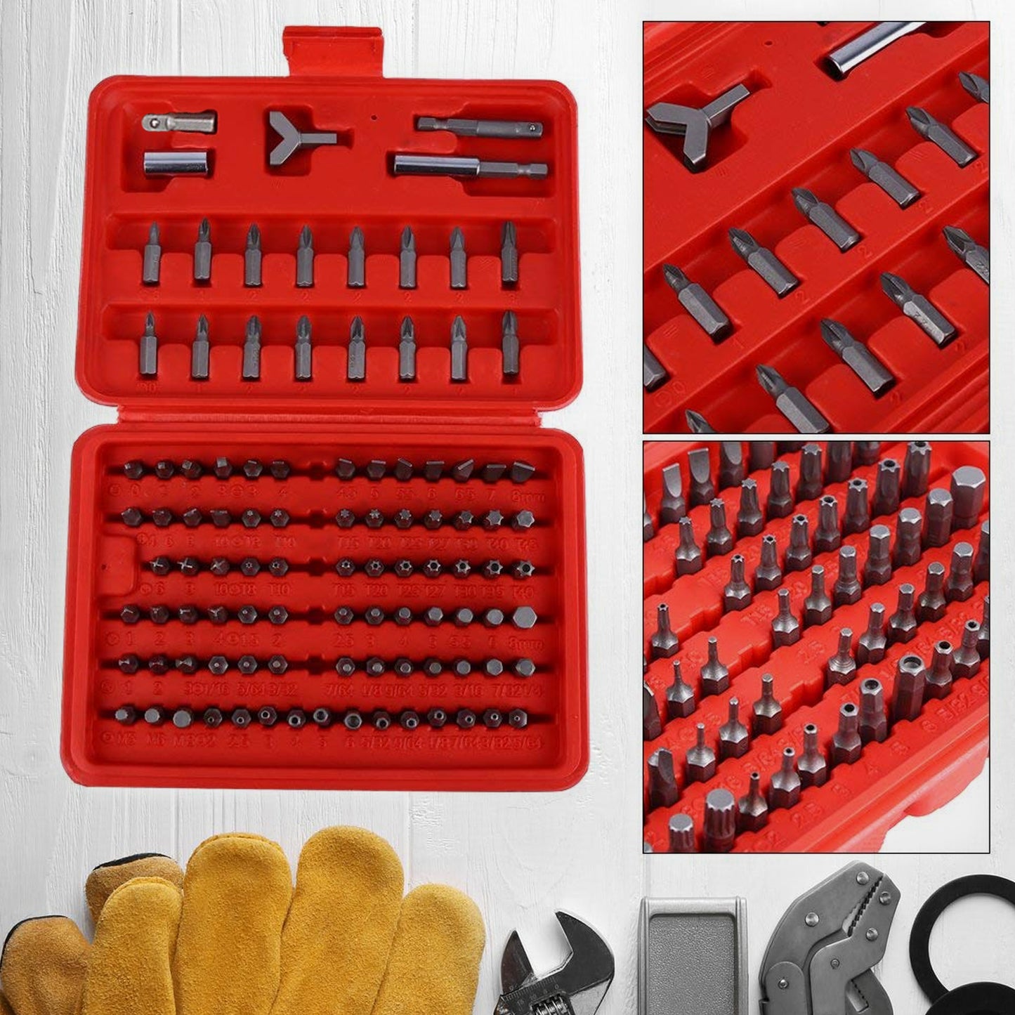 Screwdriver Bit Set With Box Tools (100pcs Set)