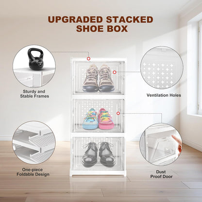 Stackable Multifunctional Storage For Clothes Foldable Drawer Shelf Basket Utility Cart Rack Storage Organizer Cart For Kitchen Pantry Closet Bedroom Bathroom Laundry (3 Layer 1 Pc)