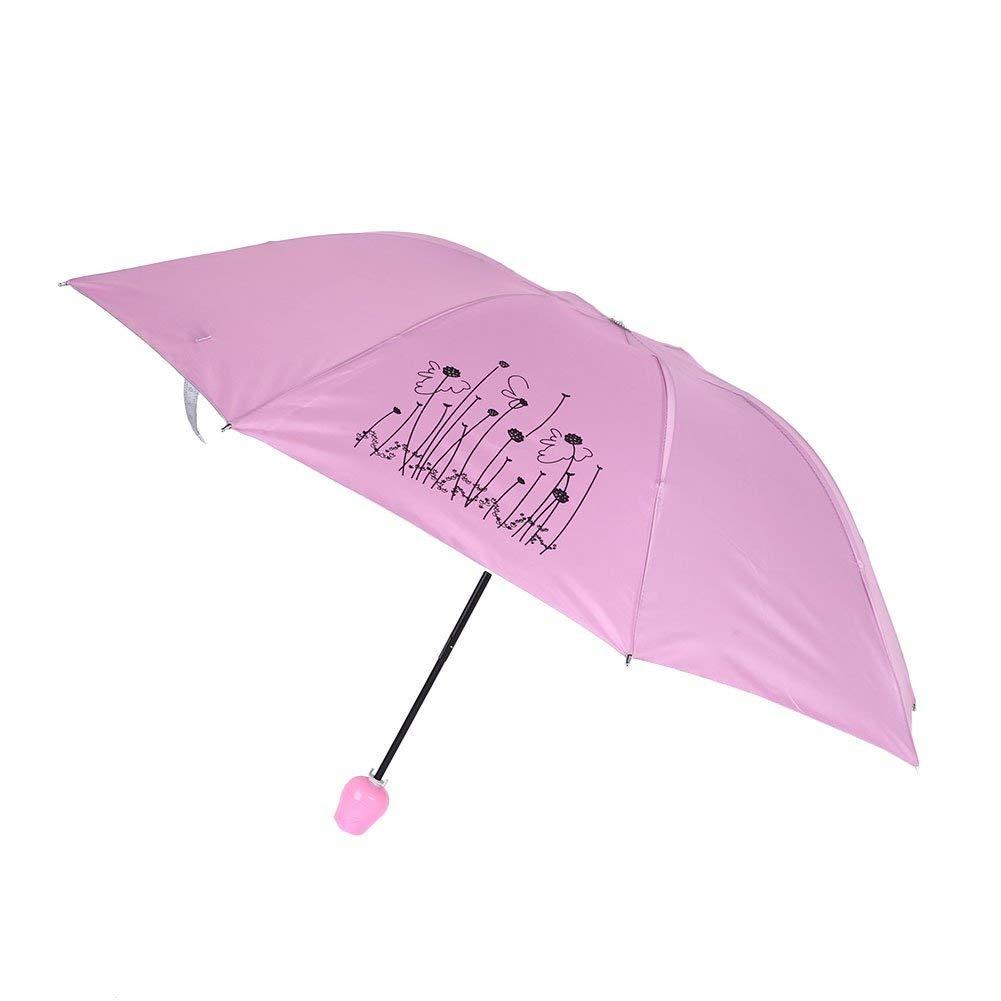 1644 Rose Umbrella Lightweight Waterproof Uv Protection Mini Folding Creative Rose Flower Case