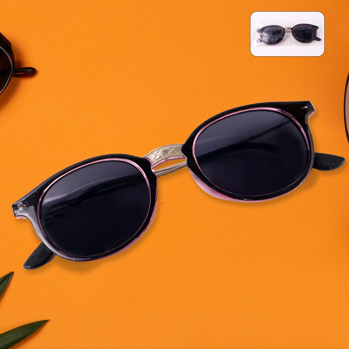 Pink Uv Protected Round Sunglasses Classic Sunglasses For Men  Women Lightweight