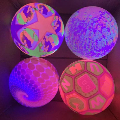 8056 Bouncy Stress Reliever Fun Play Led Rubber Balls For Kids (1pc Only)