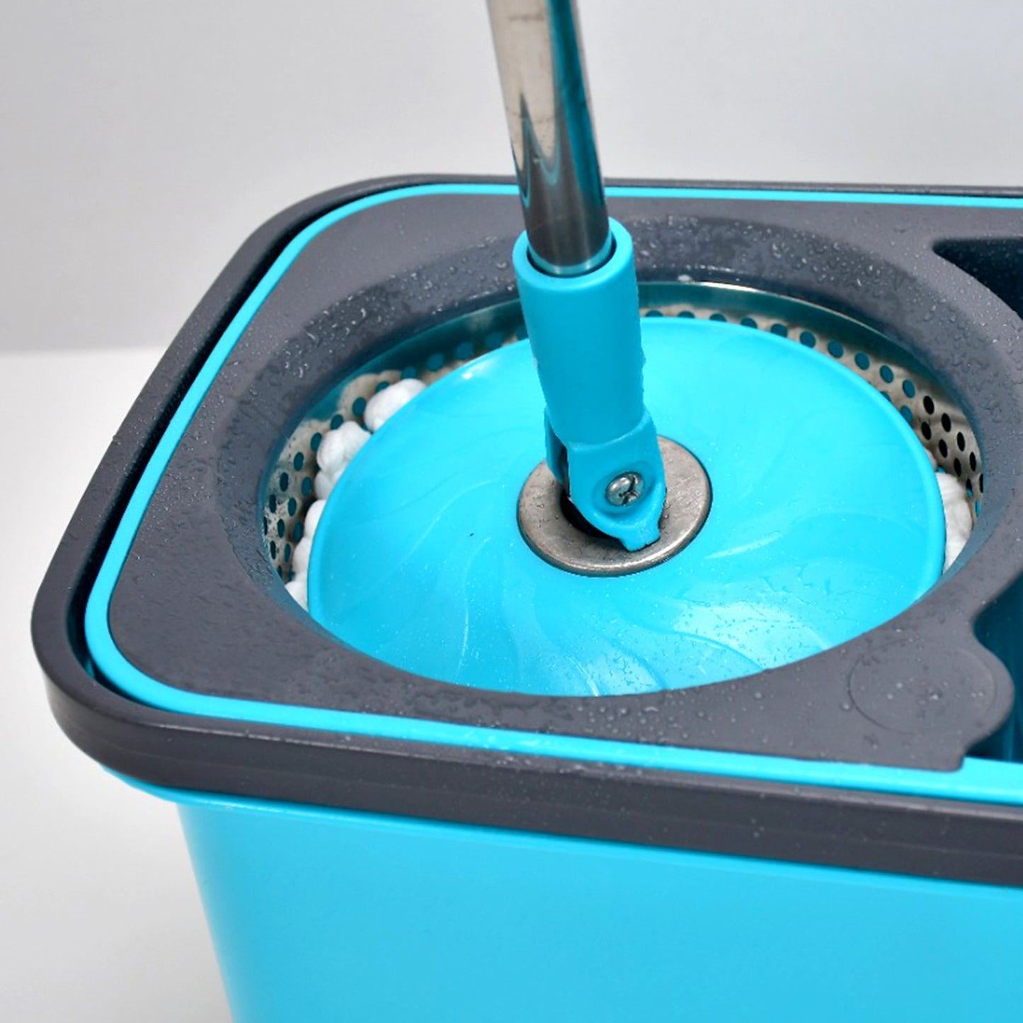 4027 Quick Spin Mop Plastic Spin Bucket Floor Cleaning Easy Wheels  Big Bucket Floor Cleaning Mop With Bucket