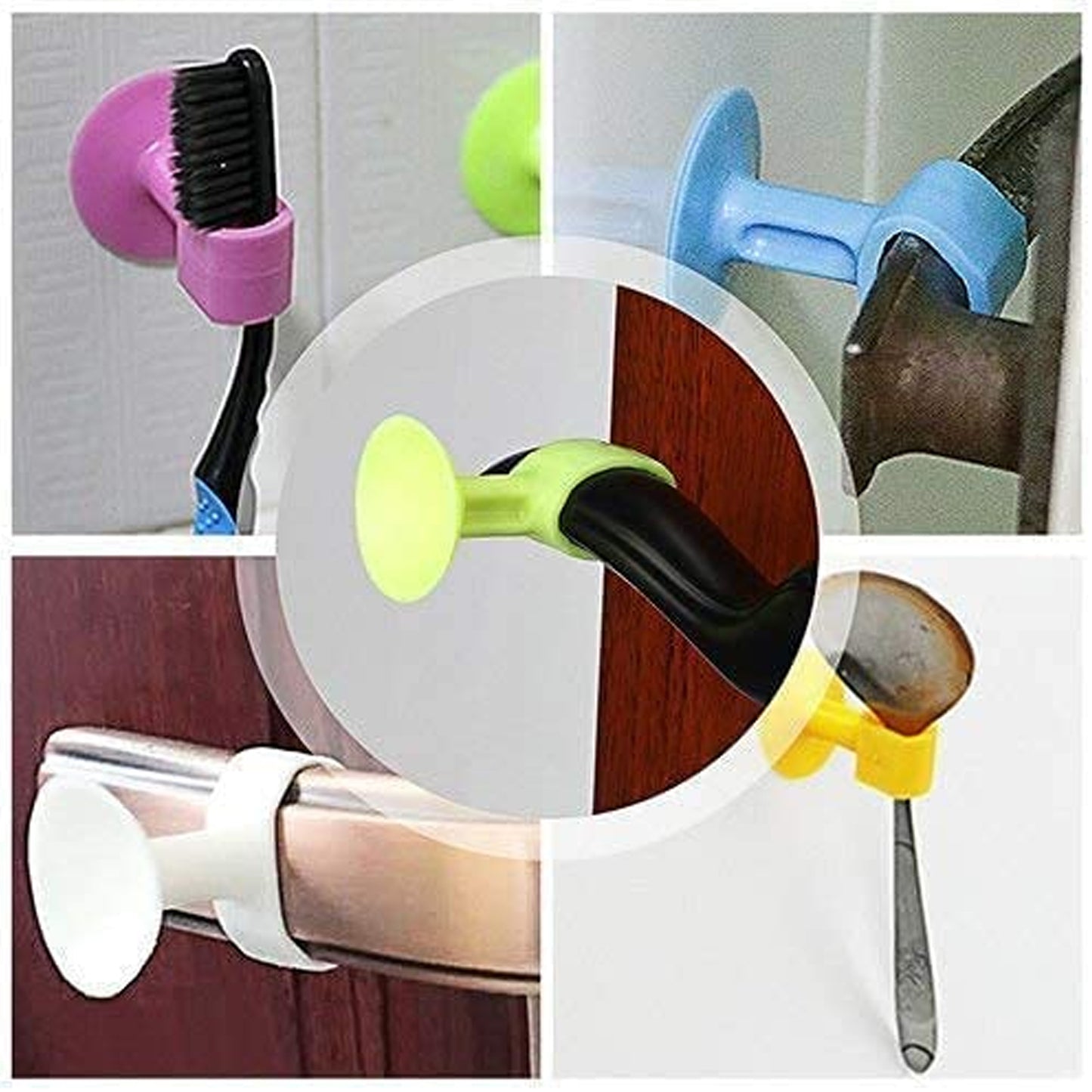 Self-sucking Silicone Door Stopper (2 Pcs Set)